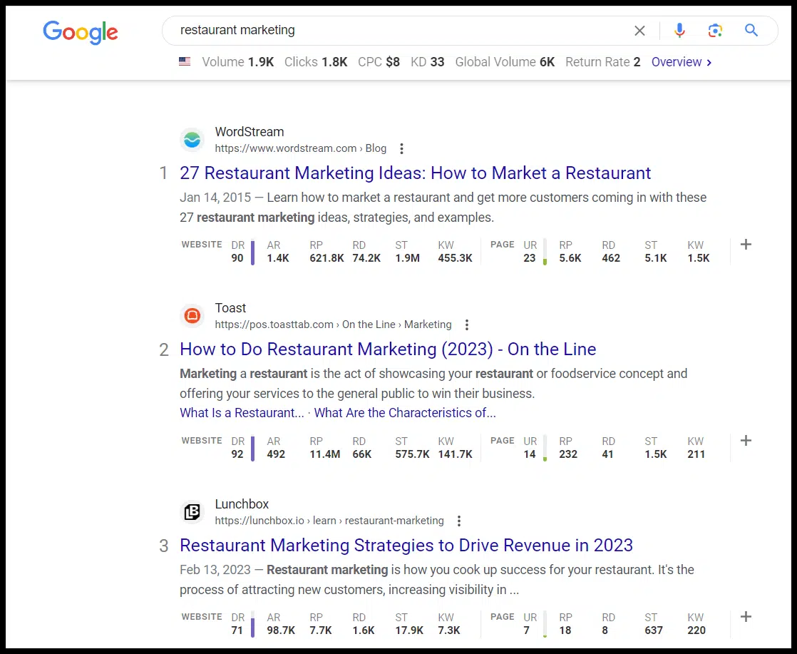 Intention du chercheur d'adresses