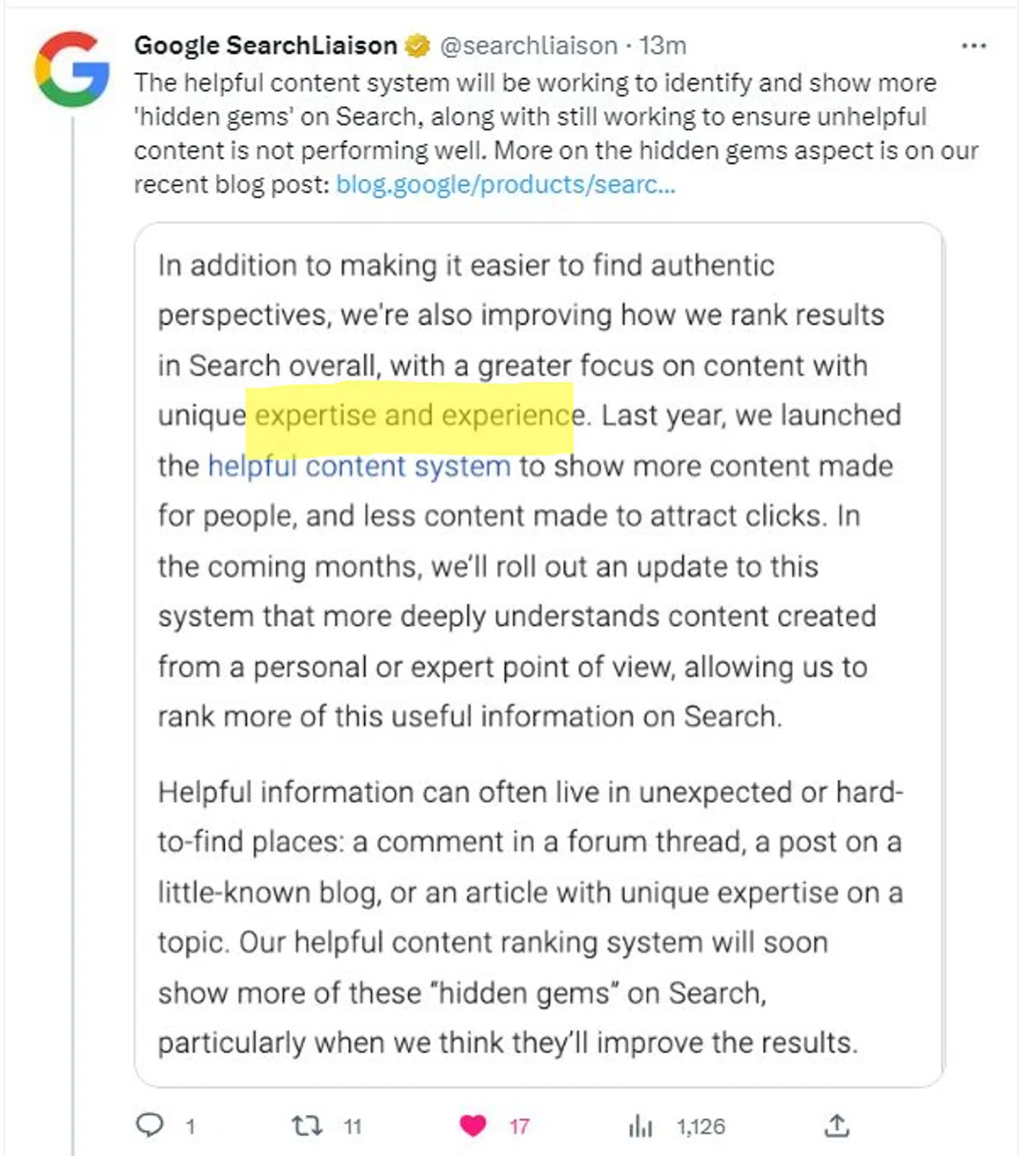 Tweet Google