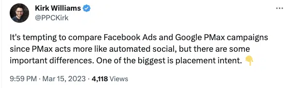 Ciblage de l'intention et de l'entonnoir des publicités Facebook