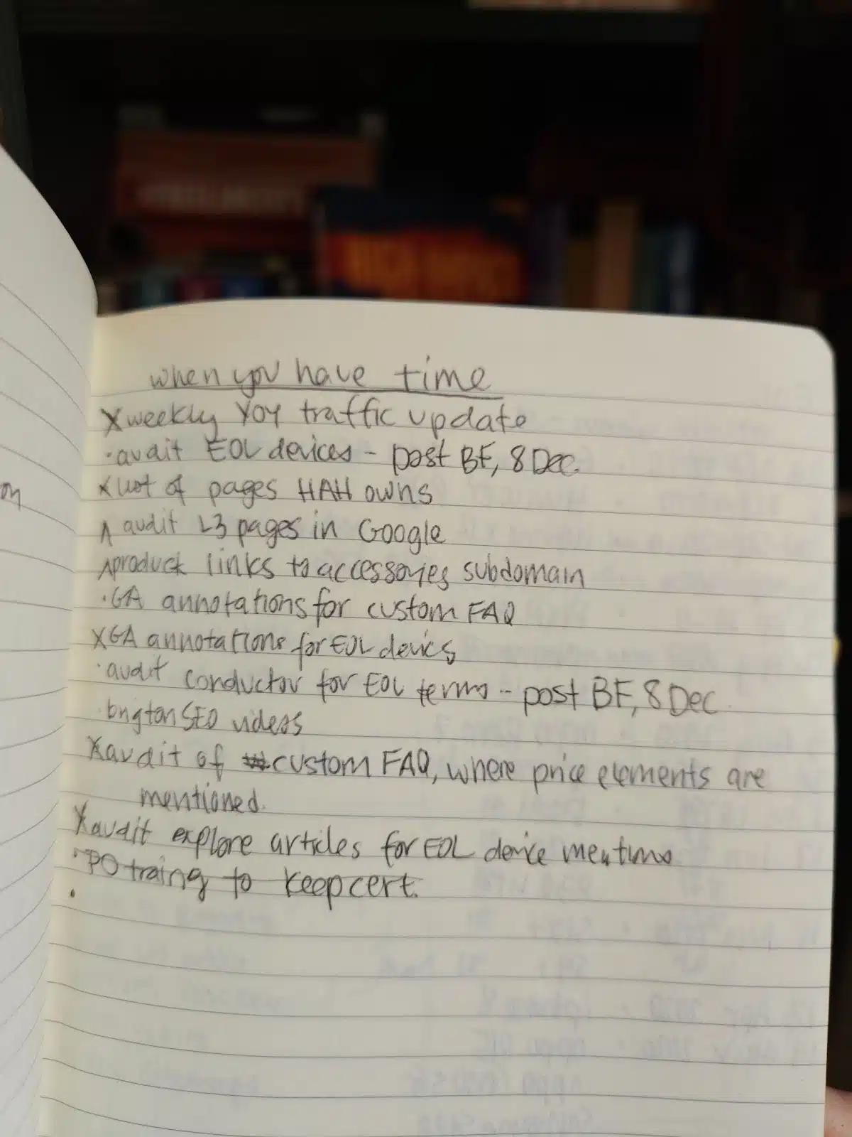 Si/quand j'ai le temps.