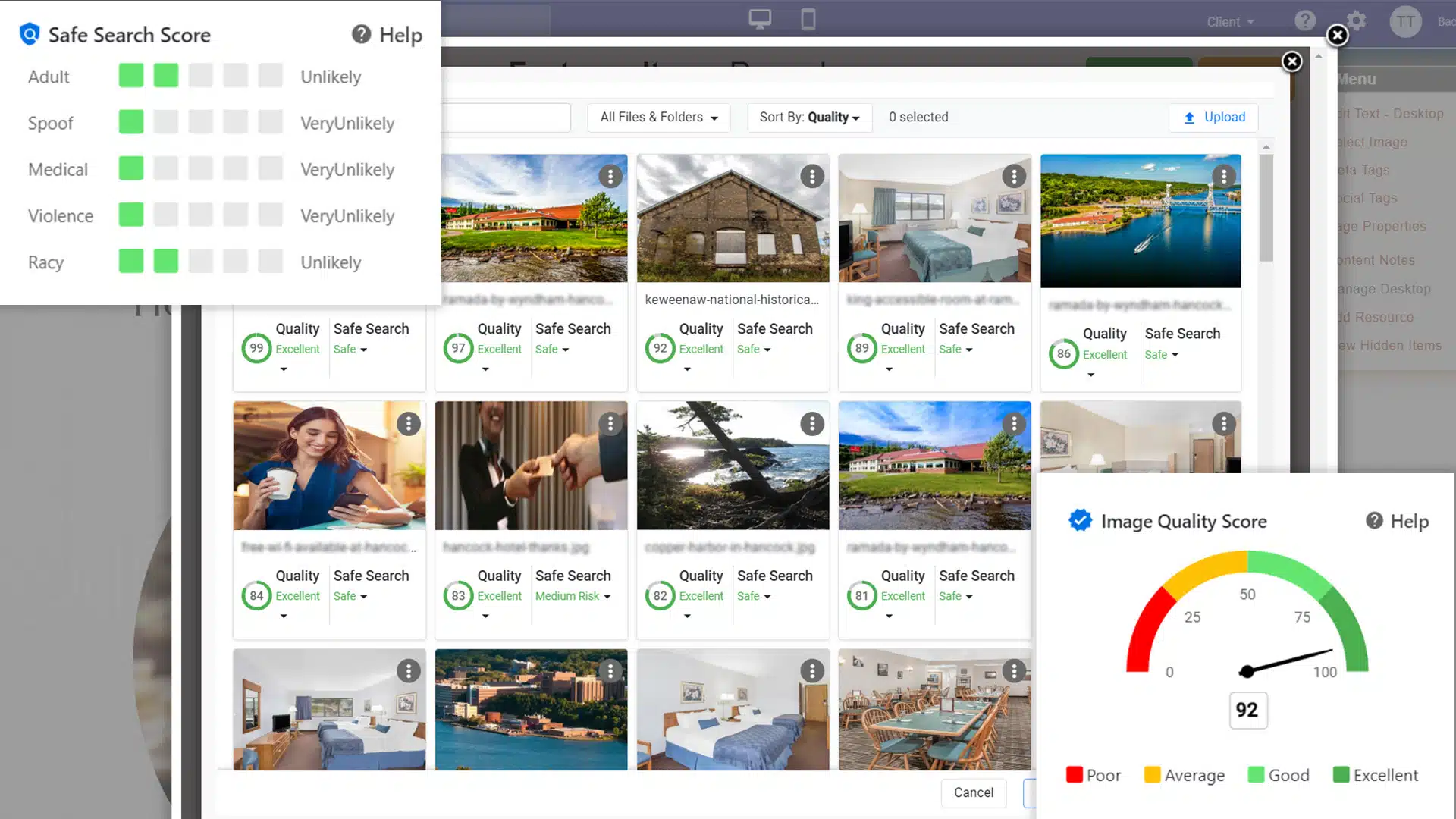 Recherche visuelle - Centralisez vos actifs