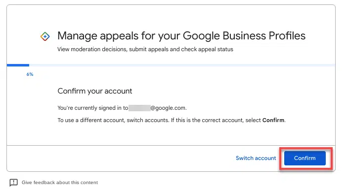 outil de recours après avoir cliqué sur email