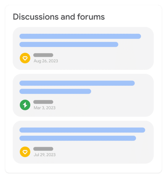 Discussions et forums Résultat riche 565x600
