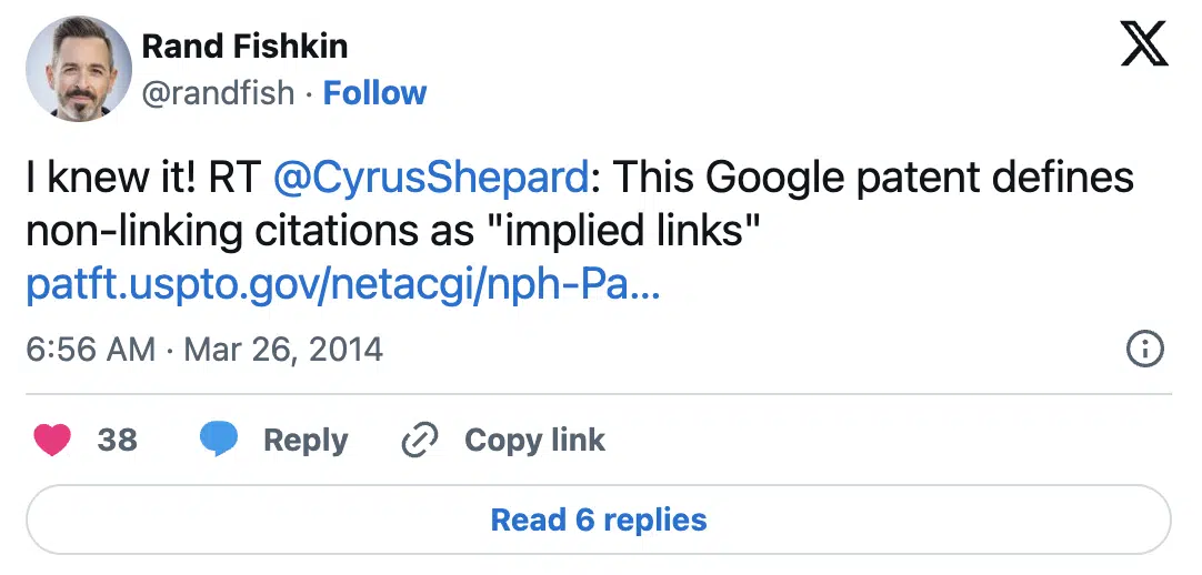 Rand Fishkin sur les mentions de marque