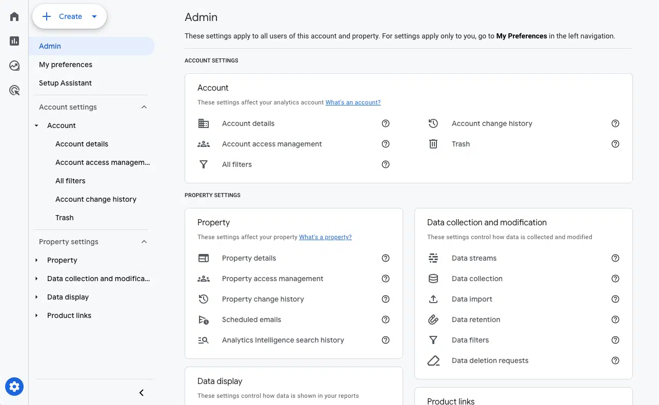 Lier GA4 à GSC - Étape 1