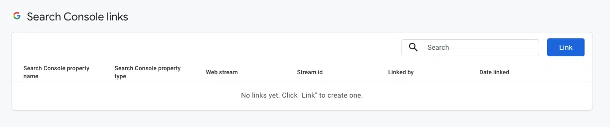 Lier GA4 à GSC - Étape 3
