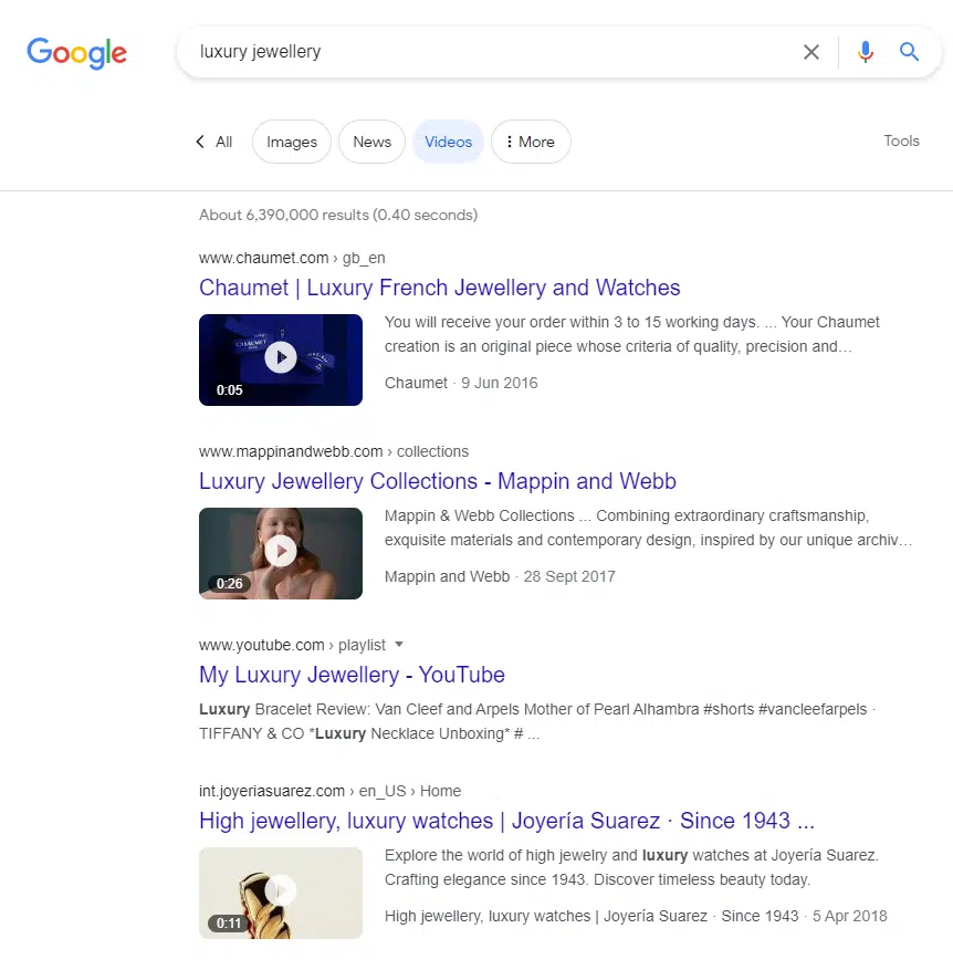 recherche Google pour