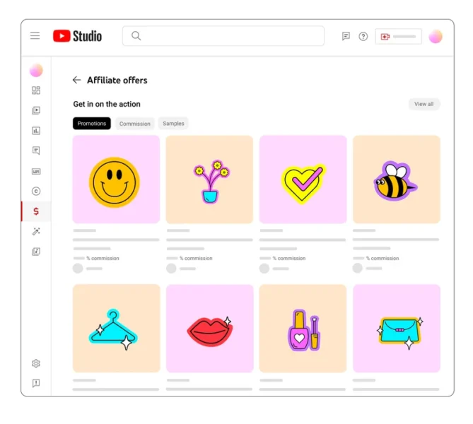 Hub d'affiliation Youtube