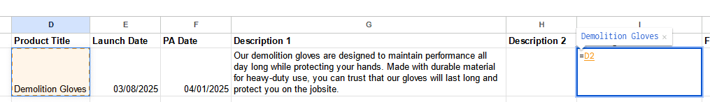 Balise de titre - Excel 1