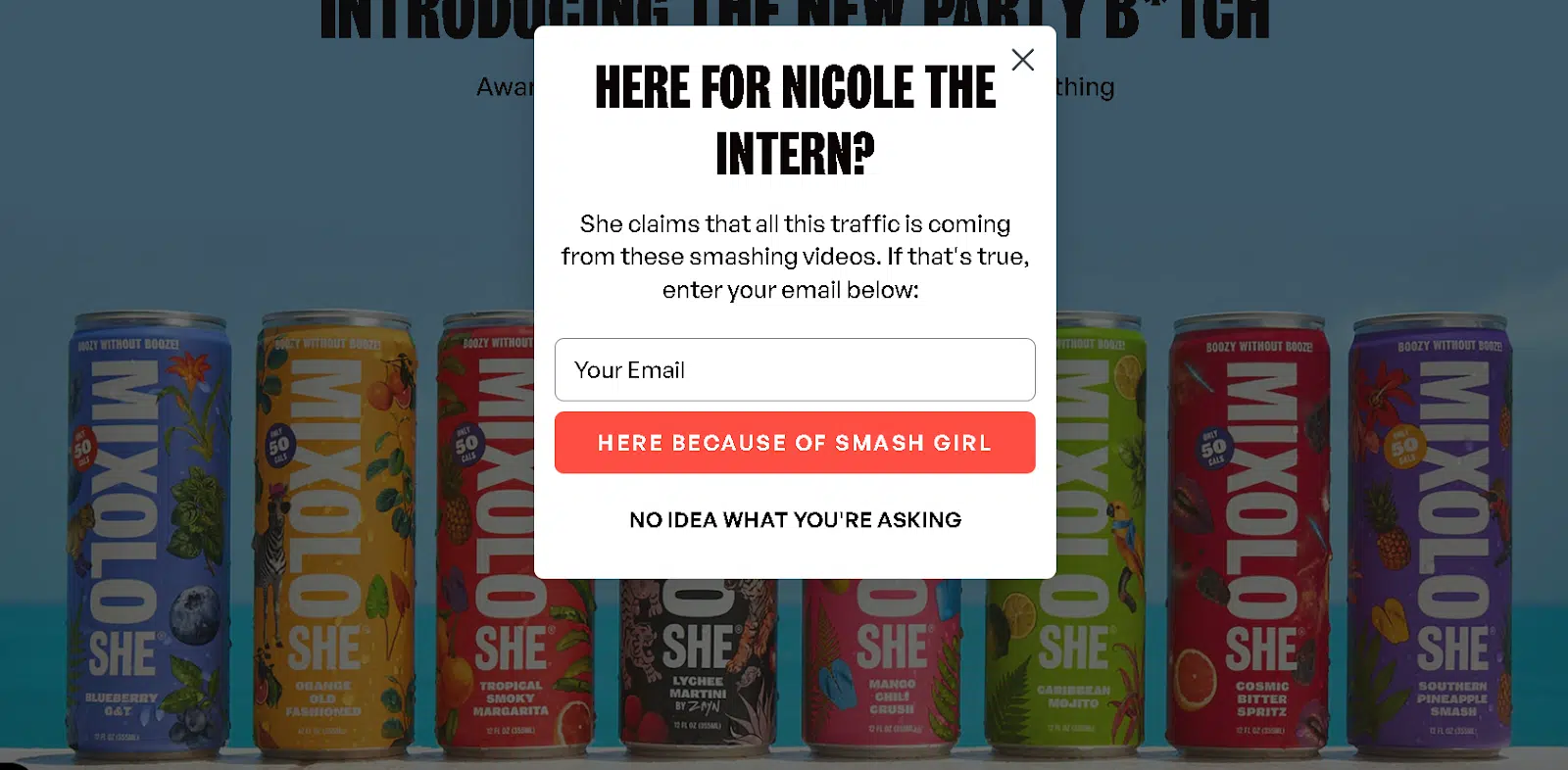Popup Nicole la stagiaire