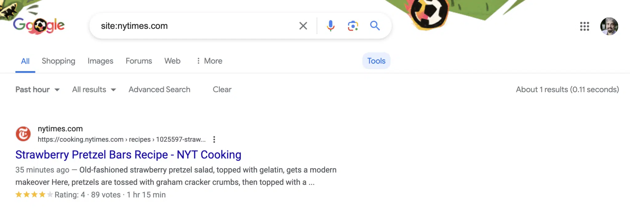 Index Google du New York Times