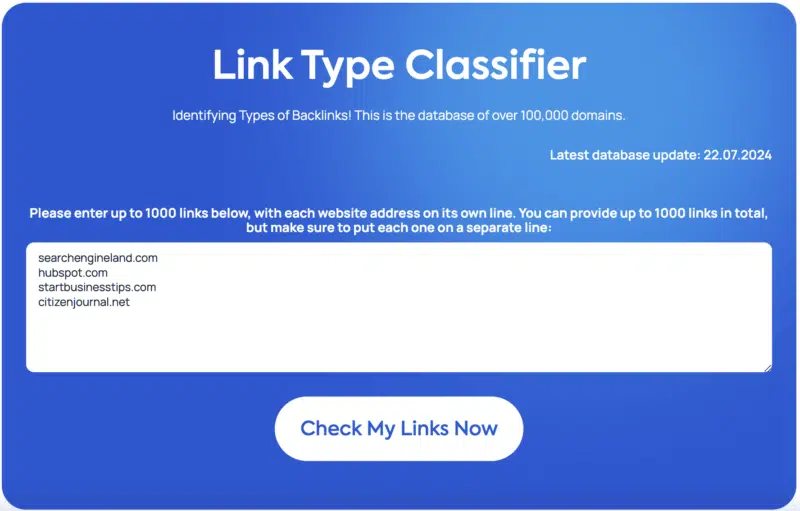 Admix 8th Comment utiliser le classificateur de type de lien