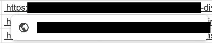 Info-bulle Google Sheets – Lorsque l'élément n'est pas indexé