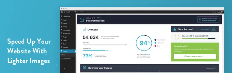 Imagify rend vos images plus légères