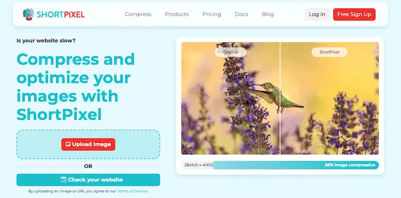 ShortPixel compresse et optimise les images