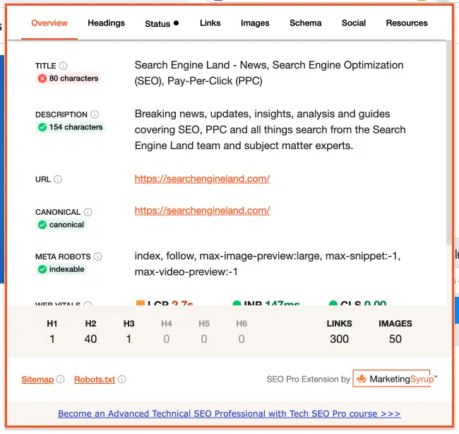 Extension SEO Pro