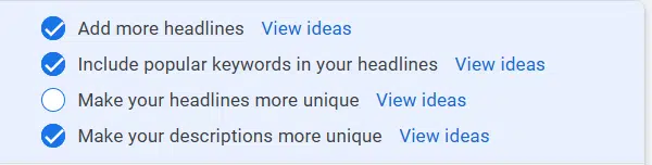 Google Ads - Rendez vos titres et vos description plus uniques