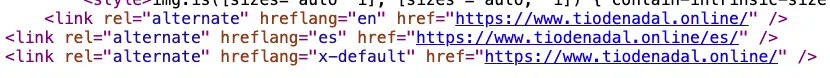 Implémentation Hreflang