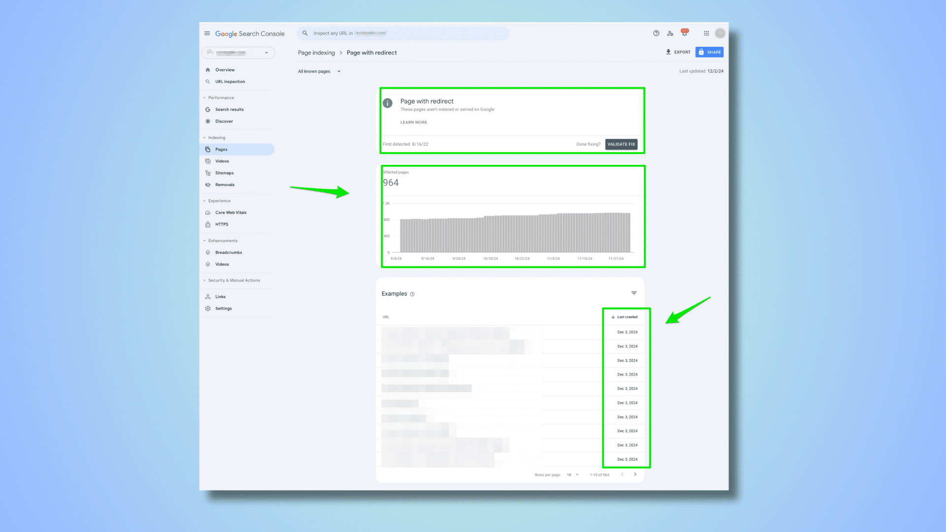 Comment corriger l'erreur « Page avec redirection » dans Google Search Console