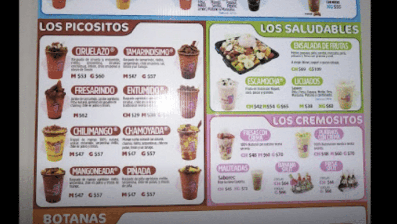Menu de restauration physique