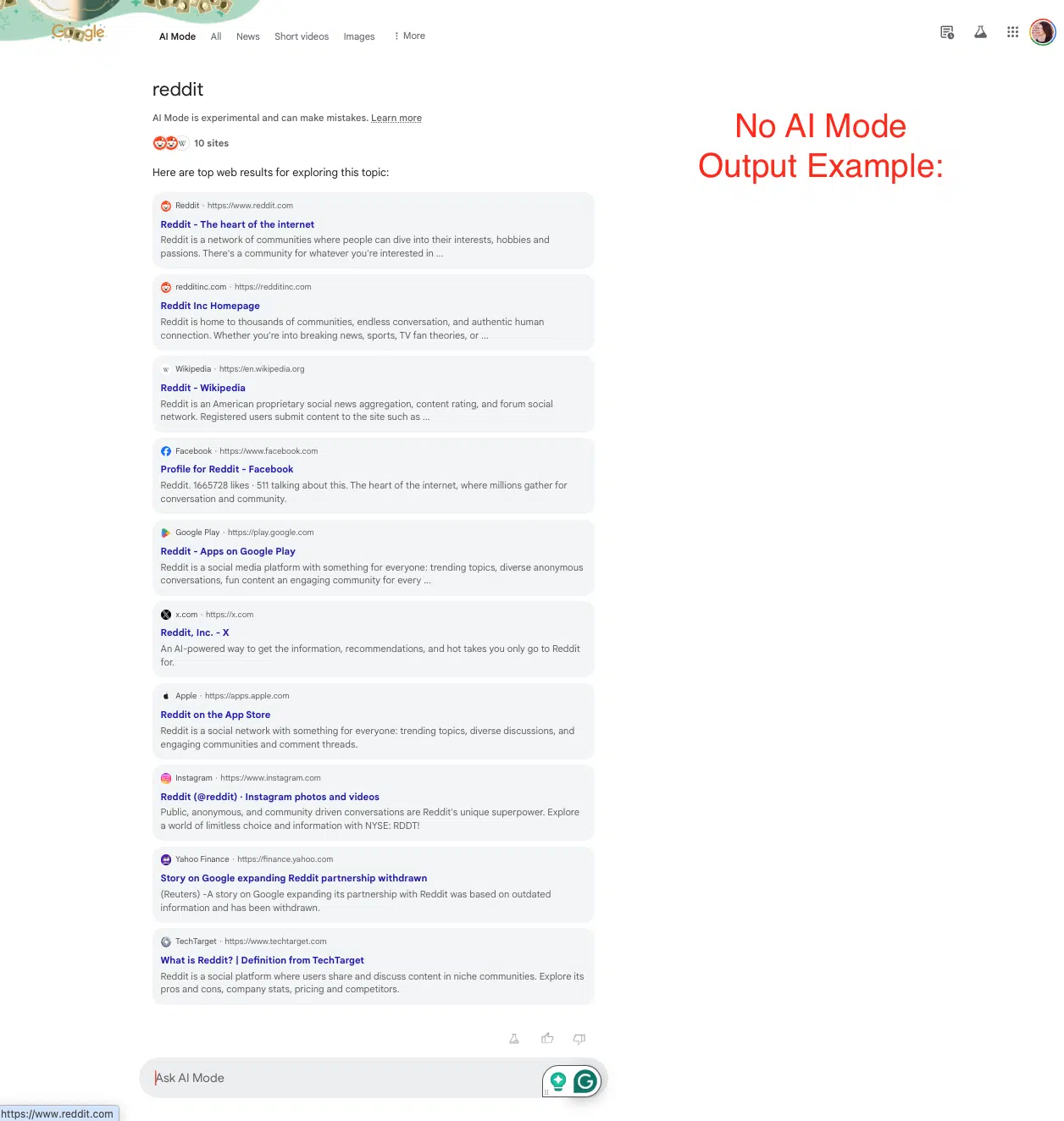 Google Ai Mode Reddit