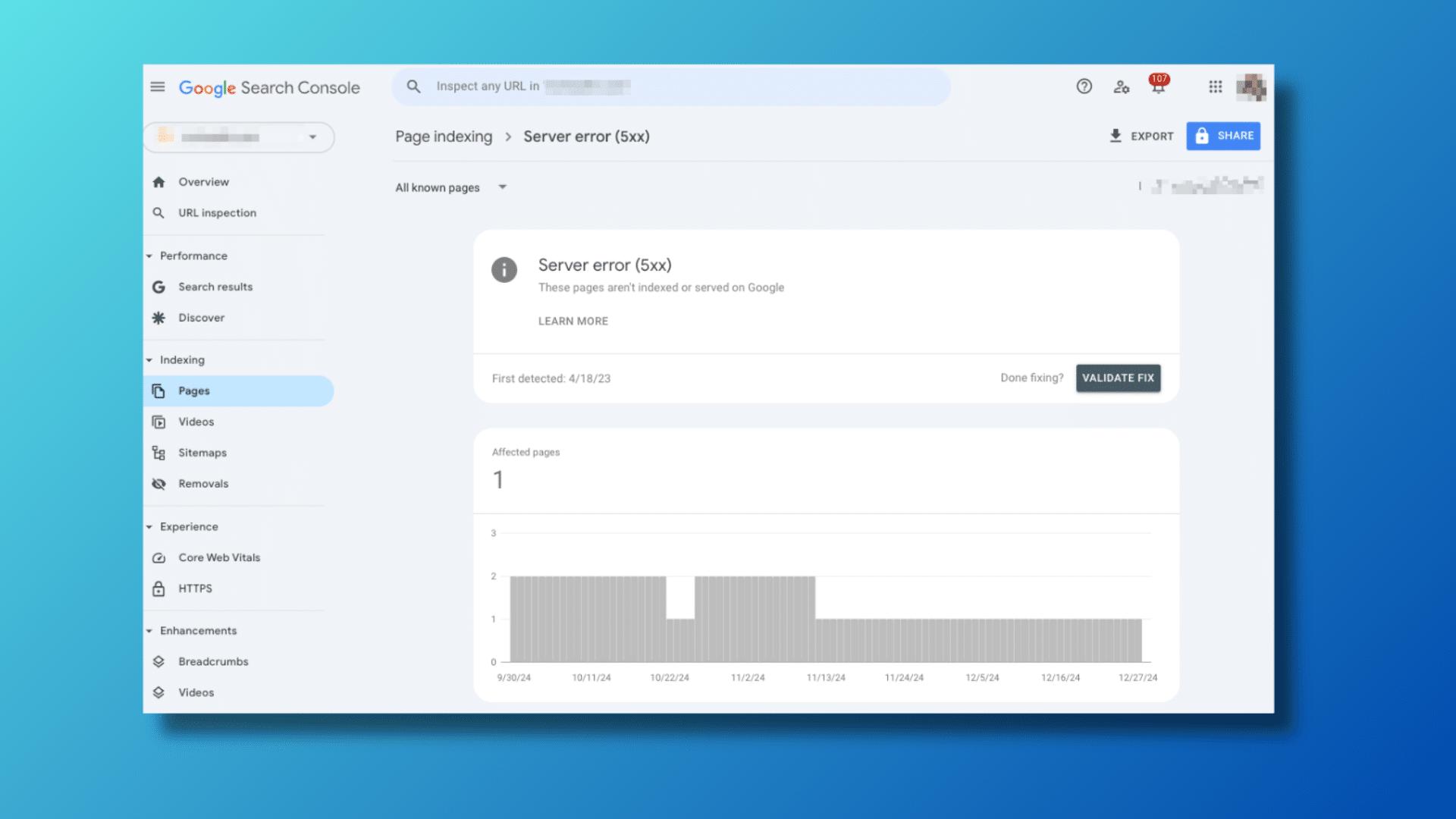 Comment corriger l'erreur de l'erreur du serveur (5xx) 'dans la console de recherche Google